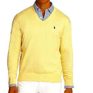 Men’s Polo V-neck sweater
